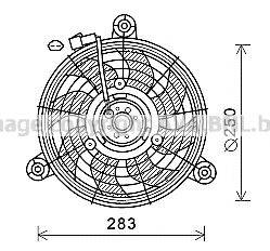 AVA QUALITY COOLING CT7503 Вентилятор, охолодження двигуна