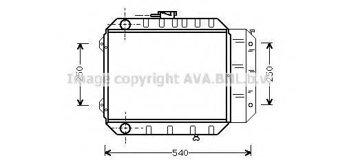 AVA QUALITY COOLING DN2008 Радіатор, охолодження двигуна