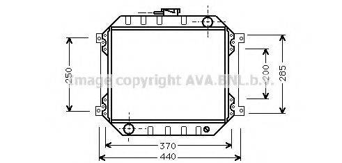 AVA QUALITY COOLING DN2010 Радіатор, охолодження двигуна