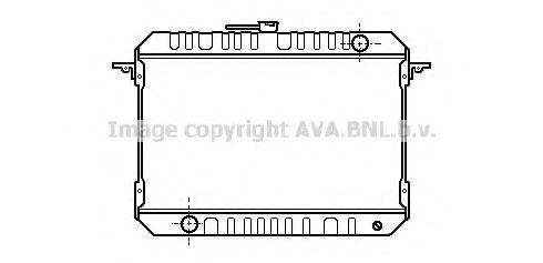 AVA QUALITY COOLING DN2033 Радіатор, охолодження двигуна