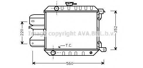 AVA QUALITY COOLING DN2061 Радіатор, охолодження двигуна