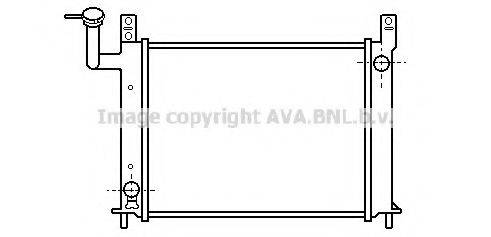 AVA QUALITY COOLING DN2081 Радіатор, охолодження двигуна