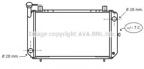 AVA QUALITY COOLING DN2084 Радіатор, охолодження двигуна