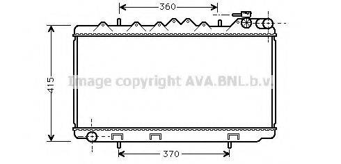 AVA QUALITY COOLING DN2092 Радіатор, охолодження двигуна