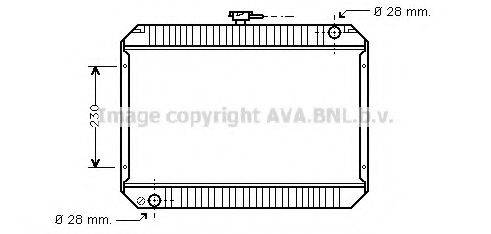 AVA QUALITY COOLING DN2100 Радіатор, охолодження двигуна