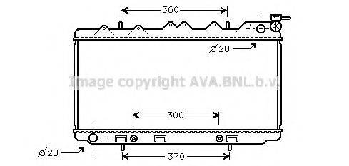 AVA QUALITY COOLING DN2120 Радіатор, охолодження двигуна