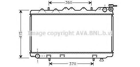 AVA QUALITY COOLING DN2135 Радіатор, охолодження двигуна