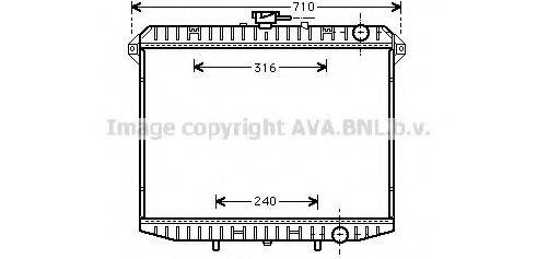 AVA QUALITY COOLING DN2143 Радіатор, охолодження двигуна