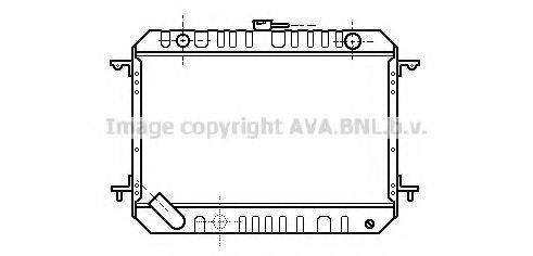 AVA QUALITY COOLING DN2145 Радіатор, охолодження двигуна