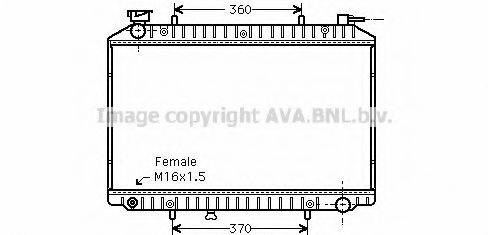 AVA QUALITY COOLING DN2156 Радіатор, охолодження двигуна