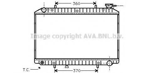 AVA QUALITY COOLING DN2171 Радіатор, охолодження двигуна