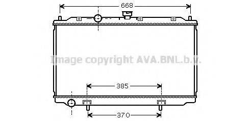 AVA QUALITY COOLING DN2221 Радіатор, охолодження двигуна