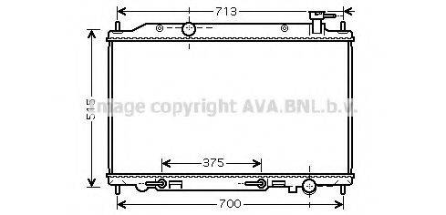 AVA QUALITY COOLING DN2295 Радіатор, охолодження двигуна