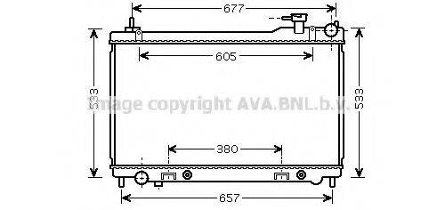 AVA QUALITY COOLING DN2304 Радіатор, охолодження двигуна