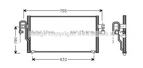 AVA QUALITY COOLING DN5183 Конденсатор, кондиціонер