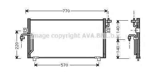 AVA QUALITY COOLING DN5193 Конденсатор, кондиціонер