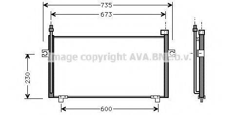 AVA QUALITY COOLING DN5197 Конденсатор, кондиціонер