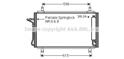 AVA QUALITY COOLING DN5329D Конденсатор, кондиціонер