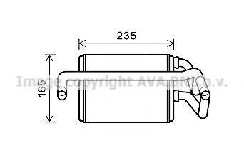 AVA QUALITY COOLING DN6405 Теплообмінник, опалення салону