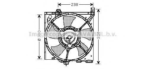 AVA QUALITY COOLING DN7505 Вентилятор, охолодження двигуна