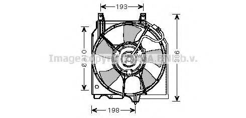 AVA QUALITY COOLING DN7527 Вентилятор, охолодження двигуна