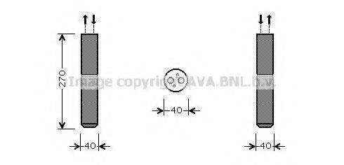 AVA QUALITY COOLING DND253 Осушувач, кондиціонер