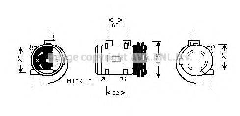 AVA QUALITY COOLING DNK192 Компресор, кондиціонер