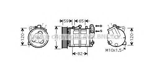 AVA QUALITY COOLING DNK315 Компресор, кондиціонер