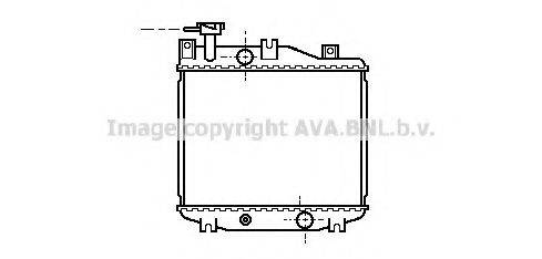 AVA QUALITY COOLING DU2005 Радіатор, охолодження двигуна