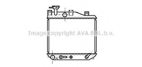 AVA QUALITY COOLING DU2012 Радіатор, охолодження двигуна