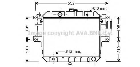 AVA QUALITY COOLING DU2028 Радіатор, охолодження двигуна