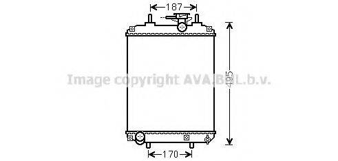 AVA QUALITY COOLING DUA2066 Радіатор, охолодження двигуна