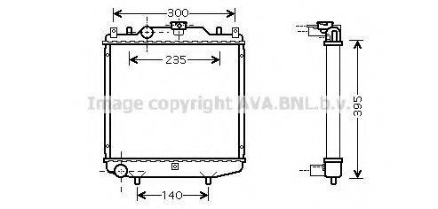 AVA QUALITY COOLING DW2051 Радіатор, охолодження двигуна