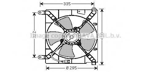 AVA QUALITY COOLING DW7501 Вентилятор, охолодження двигуна