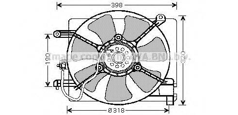 AVA QUALITY COOLING DW7515 Вентилятор, охолодження двигуна