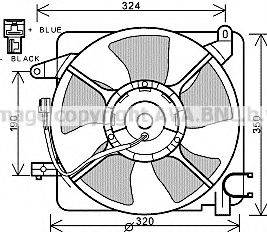 AVA QUALITY COOLING DW7519 Вентилятор, охолодження двигуна