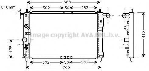 AVA QUALITY COOLING DWA2015 Радіатор, охолодження двигуна