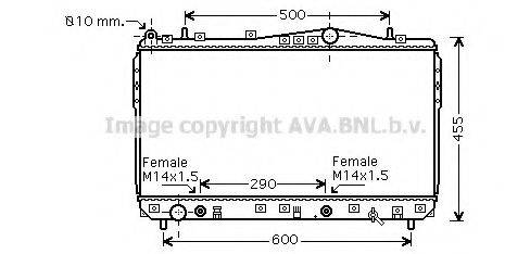 AVA QUALITY COOLING DWA2074 Радіатор, охолодження двигуна