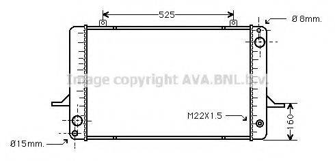 AVA QUALITY COOLING FD2036 Радіатор, охолодження двигуна