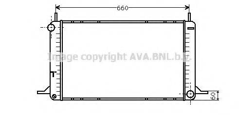 AVA QUALITY COOLING FD2076 Радіатор, охолодження двигуна