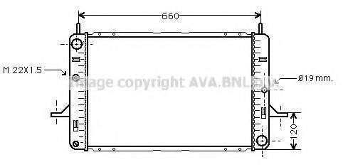 AVA QUALITY COOLING FD2140 Радіатор, охолодження двигуна