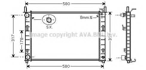 AVA QUALITY COOLING FD2326 Радіатор, охолодження двигуна