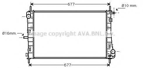 AVA QUALITY COOLING FD2338 Радіатор, охолодження двигуна