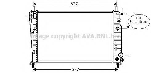 AVA QUALITY COOLING FD2344 Радіатор, охолодження двигуна