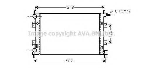 AVA QUALITY COOLING FD2398 Радіатор, охолодження двигуна