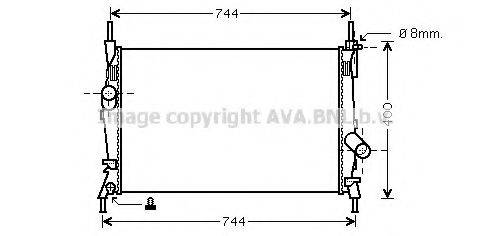 AVA QUALITY COOLING FD2403 Радіатор, охолодження двигуна