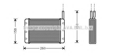 AVA QUALITY COOLING FD6131 Теплообмінник, опалення салону