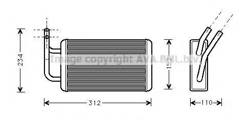 AVA QUALITY COOLING FD6215 Теплообмінник, опалення салону