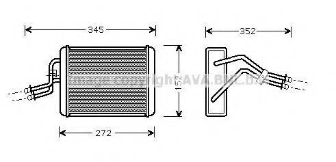 AVA QUALITY COOLING FD6317 Теплообмінник, опалення салону