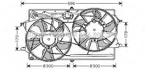 AVA QUALITY COOLING FD7507 Вентилятор, охолодження двигуна